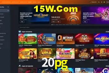 Interface moderna da plataforma 20pg